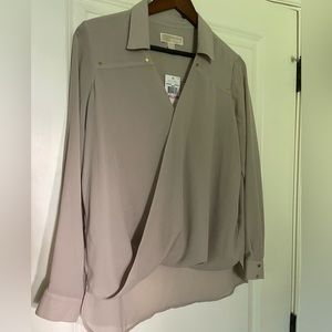 Michael Kors blouse size 10 Tan NWT